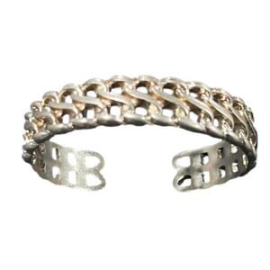 Chain Link Cuff Gold Color Bracelet